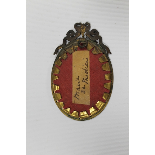 110 - A PAIR OF 19TH CENTURY OVAL PORTRAIT MINIATURES OF ELEGANT YOUNG LADIES, unsigned, framed and glazed... 