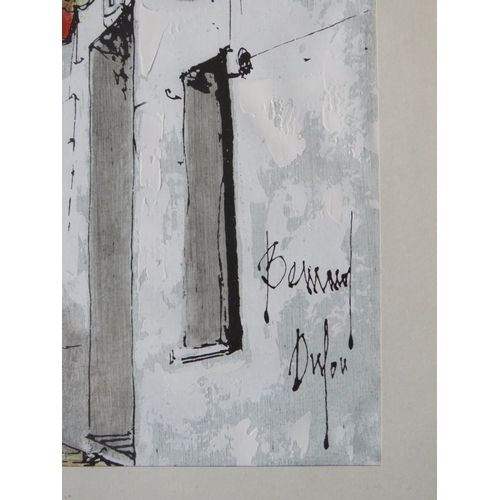 180 - BERNARD DUFOUR (XX). French school, continental village street scene, signed lower right, oil on can... 