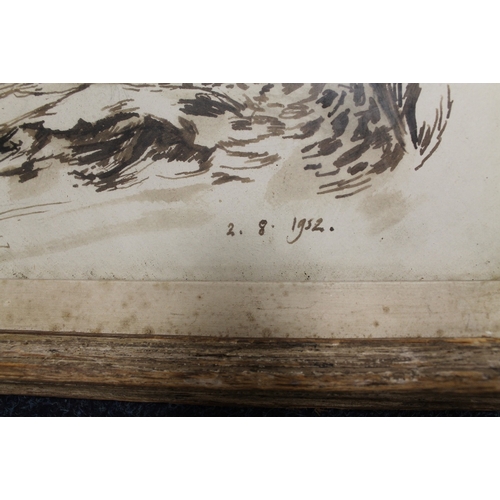 87 - ATTRIBUTED TO MICHAEL AYRTON (1921-1975). See labels and inscription verso, impressionist wooded lan... 