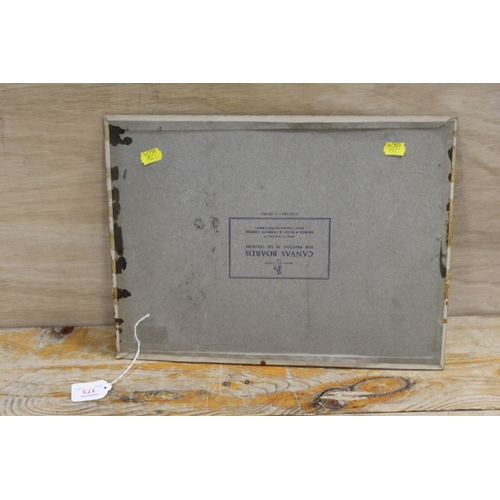 173 - H.R.H. (XX). Impressionist Winter scene with Horseguards parade, signed with monogram lower right, o... 