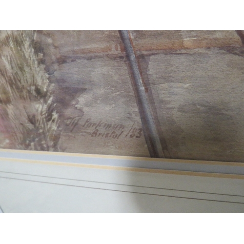 78 - J.H. PARKINGSON (XX). 'The Mumbles', signed lower right and dated '83, watercolour, gilt framed and ... 