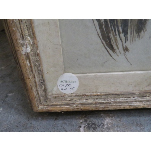 87 - ATTRIBUTED TO MICHAEL AYRTON (1921-1975). See labels and inscription verso, impressionist wooded lan... 