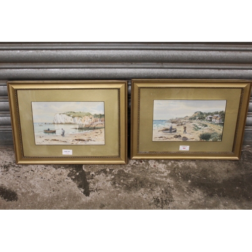 94 - FREDERICK R FITZGERALD (1869-1944). Steeplehill Cove, I-O-W' and 'The Companion', signed lower left ... 