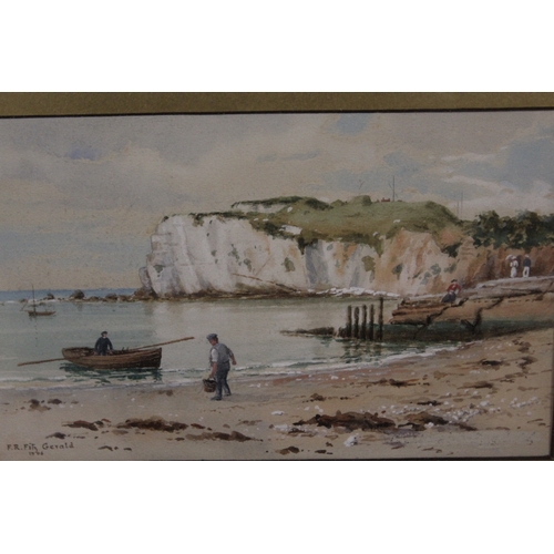 94 - FREDERICK R FITZGERALD (1869-1944). Steeplehill Cove, I-O-W' and 'The Companion', signed lower left ... 