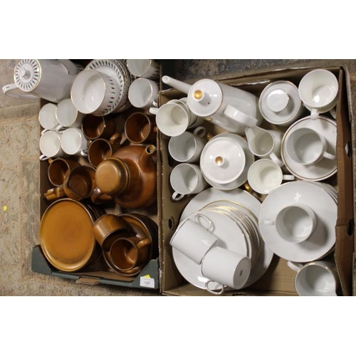 149 - TWO TRAYS OF ASSORTED CERAMICS TO INCLUDE ROYAL GRAFTON TEA WARE ETC