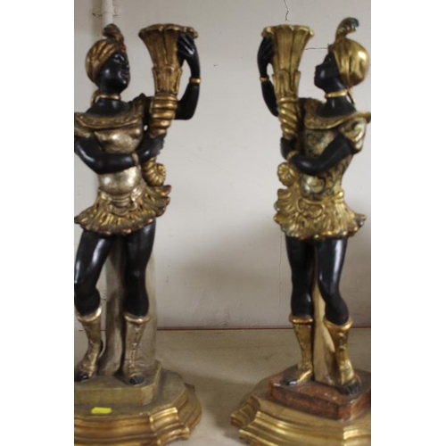 235 - A PAIR OF REPRODUCTION MOORISH FIGURES