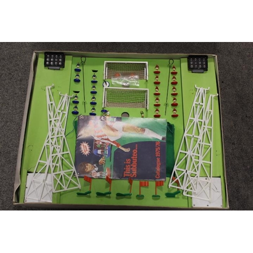 238 - A VINTAGE SUBBUTEO CONTINENTAL FLOOD LIGHTING EDITION TABLE SOCCER GAME CONTENTS UNCHECKED