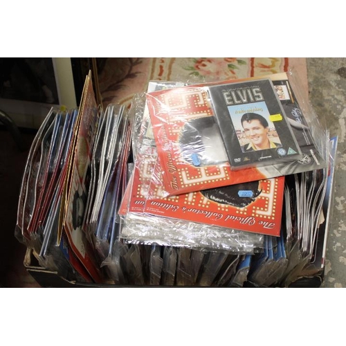 99 - TRAY OF ELVIS COLLECTORS EDITION MAGAZINE AND DVD SETS