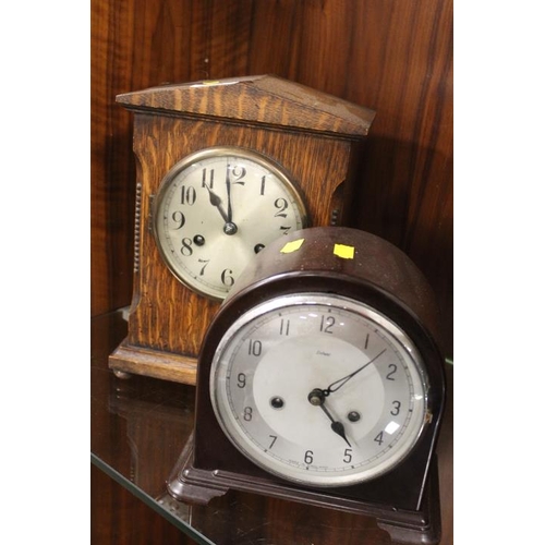 250 - TWO VINTAGE MANTLE CLOCKS