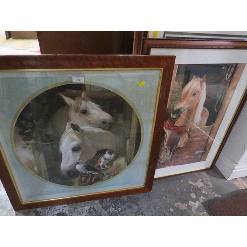 39 - THREE FRAMED AND GLAZED EQUESTRIAN PRINTS INC 'THE THREE KINGS'