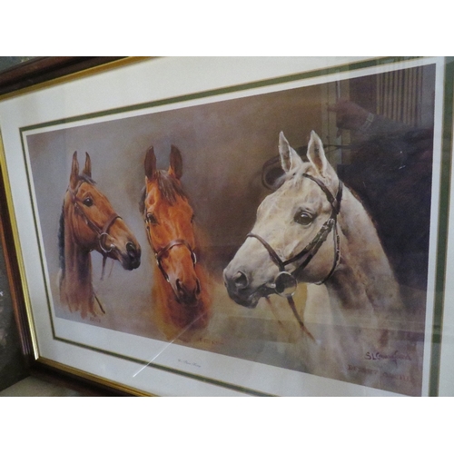 39 - THREE FRAMED AND GLAZED EQUESTRIAN PRINTS INC 'THE THREE KINGS'