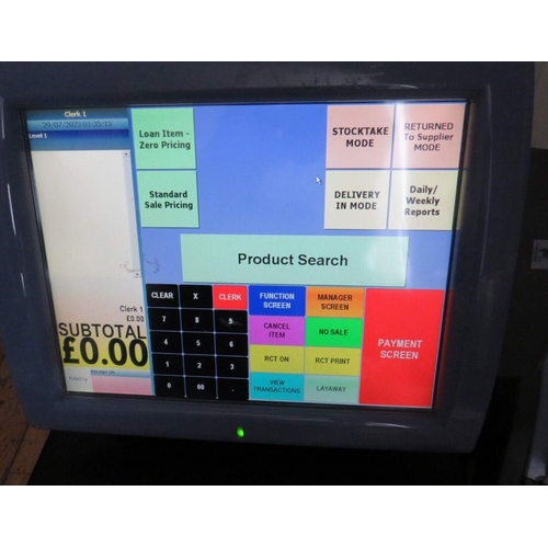 117 - A SELECTION OF POINT OF SALE EQUIPMENT TO INCLUDE A POSLIGNE CASH TERMINAL, TWO SUNMI V2 TERMINALS W... 