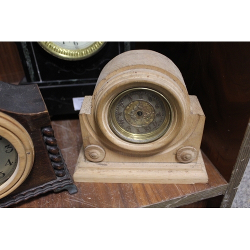 244 - AN ASSORTMENT OF MANTLE CLOCKS (4)