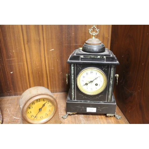 244 - AN ASSORTMENT OF MANTLE CLOCKS (4)