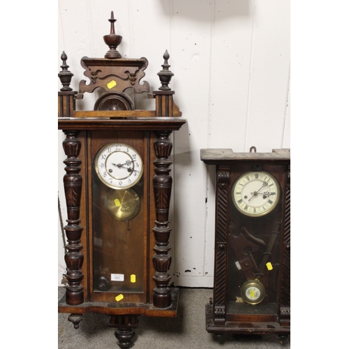 243 - TWO VINTAGE WALL CLOCKS A/F