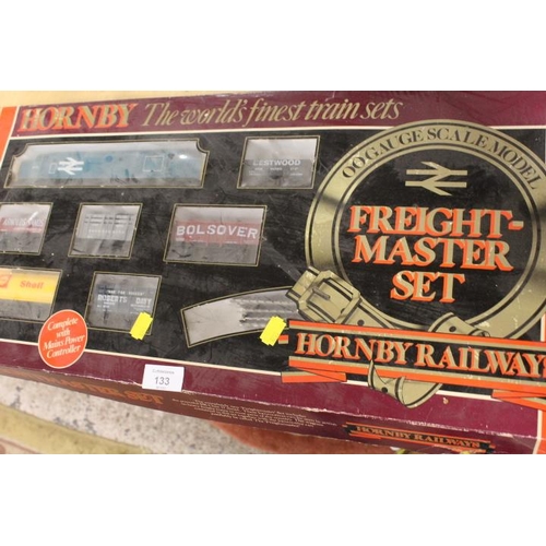 133 - A BOXED HORNBY FREIGHT MASTER 00 GAUGE MODEL RAILWAY SET (UNCHECKED)