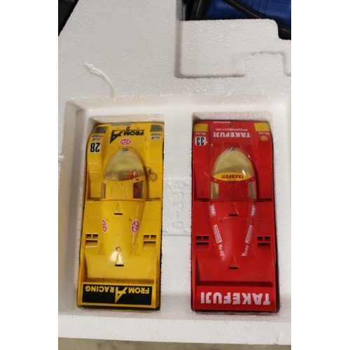 141 - A BOXED SCALEXTRIC PORSCHE POWER SET CONTENTS UNCHECKED