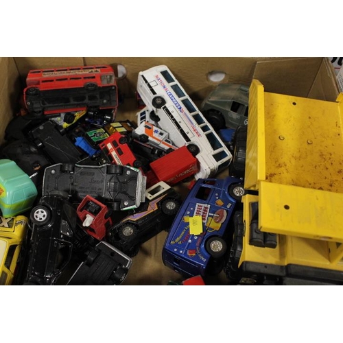 143 - TRAY OF ASSORTED TOY CARS TO INCLUDE MATCHBOX