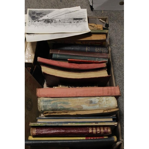 159 - A TRAY OF ASSORTED VINTAGE BOOKS TO INCLUDE SEA URCHINS BY WW JACOBS