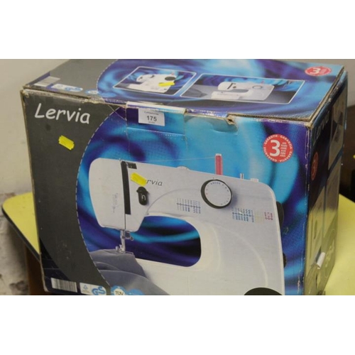 175 - A BOXED LERVA 564 ELECTRIC SEWING MACHINE UNCHECKED