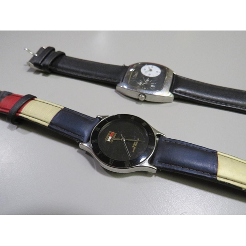 297 - TWO DESIGNER WRISTWATCHES, COMPRISING A TOMMY HILFIGER AND  D & G EXAMPLES