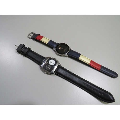 297 - TWO DESIGNER WRISTWATCHES, COMPRISING A TOMMY HILFIGER AND  D & G EXAMPLES