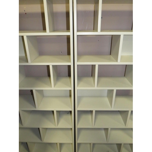 813 - FOUR SETS OF MODERN SHELVES AND A TORCHERE STAND (5)