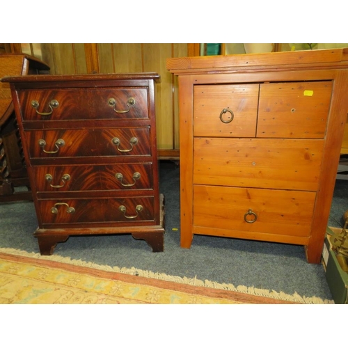 849 - TWO SMALL MODERN CHEST OF DRAWERS A/F (2)