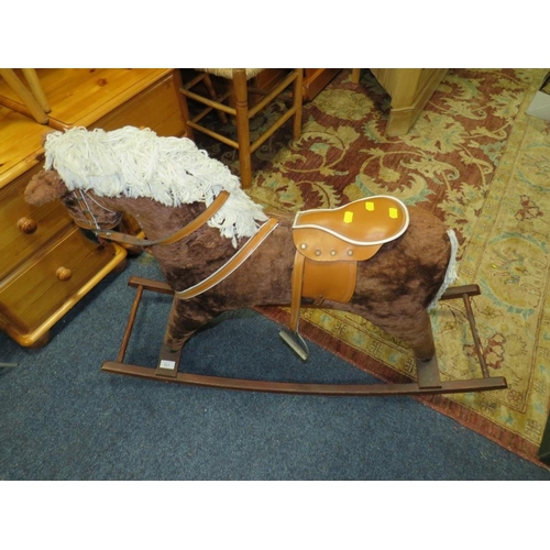 921 - A VINTAGE CHILDS ROCKING HORSE