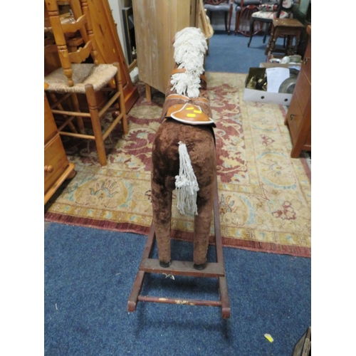 921 - A VINTAGE CHILDS ROCKING HORSE