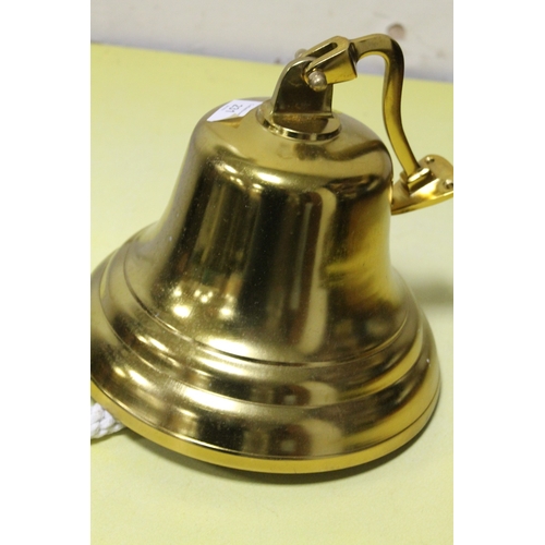 231 - A LARGE BRASS BELL