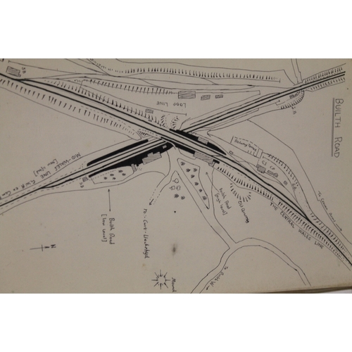 276 - TWO FOLDERS OF EPHEMERA MAINLY RELATING TO KNIGHTON (POWYS) AND LOCAL RAILWAYS, TO INCLUDE MAPS ETC