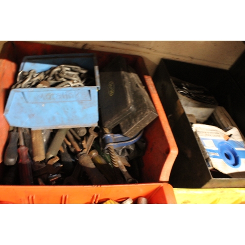 619 - FOUR BOXES OF ASSORTED TOOLS