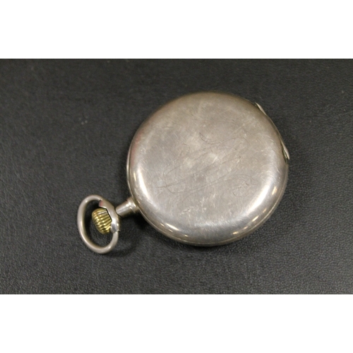 410 - A VICTORIAN SILVER CASED GENTS POCKET WATCH