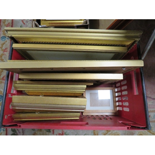 35 - A LARGE QUANTITY OF ASSORTED PICTURE FRAMES TO INCLUDE MIRRORS