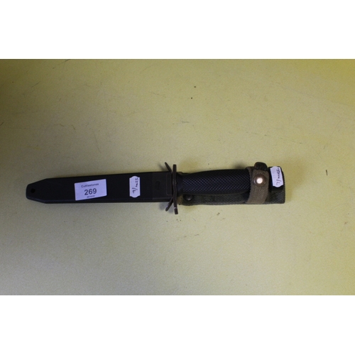 269 - A US M3 COMBAT KNIFE IN SHEATH