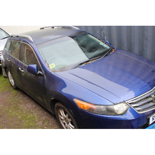 602 - A 2010 BLUE HONDA ACCORD 2.2L DIESEL ESTATE 'RO10 AYT' - KEY BUT NO PAPER WORK (SORN STATUS)