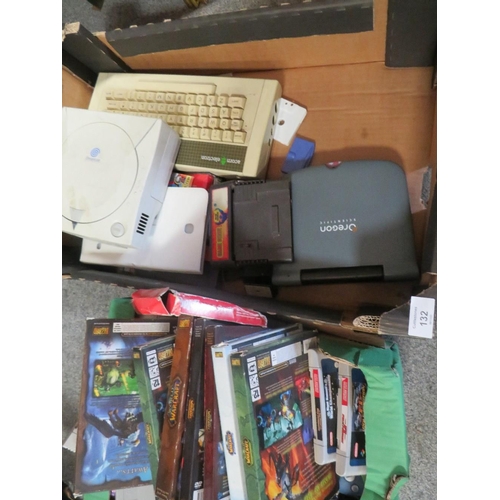 132 - A QUANTITY OF COMPUTERS SYSTEMS, GAMES AND ACCESSORIES (UNCHECKED)