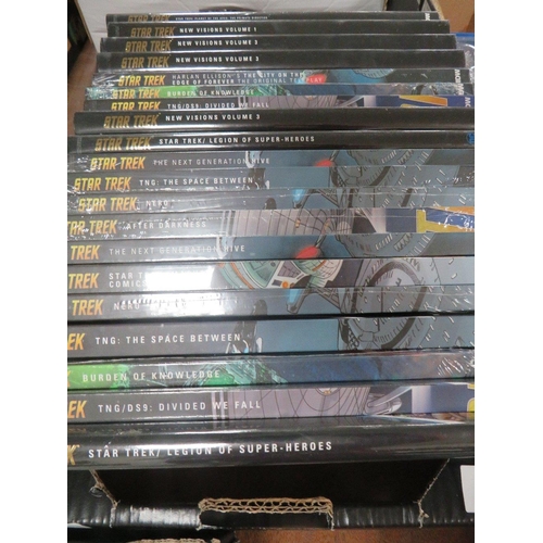 160 - TWENTY NEW VOLUMES OF STAR TREK NOVELS, STILL FACTORY WRAPPED