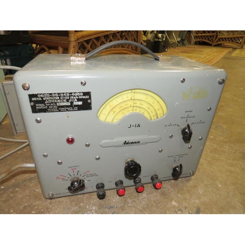 613 - A J-1A ADVANCE SIGNAL GENERATOR CROTECH OSCILLOSCOPE, HATFILED MEASURING SET AND TWO PYE TESTING MET... 