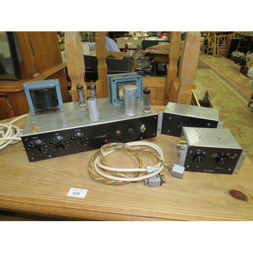 638 - A BOXED VINTAGE VALVE AMPLIFIER ETC