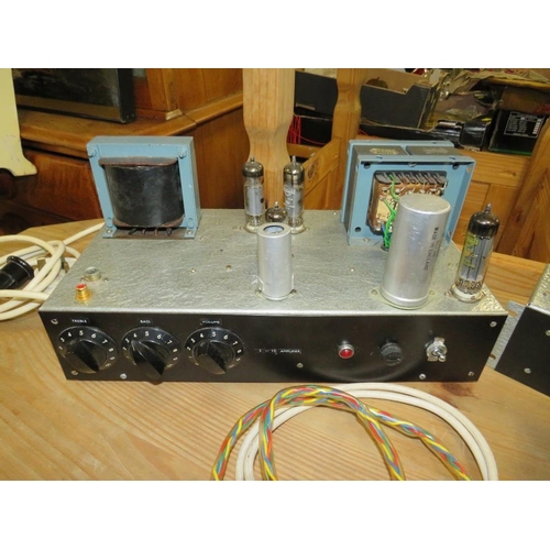 638 - A BOXED VINTAGE VALVE AMPLIFIER ETC