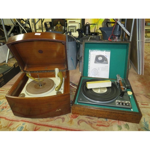 644 - A PYE BLACK BOX RECORD PLAYER AND A GARRARD LAB 80 TRANSCRIPTION TURNTABLE