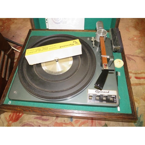 644 - A PYE BLACK BOX RECORD PLAYER AND A GARRARD LAB 80 TRANSCRIPTION TURNTABLE