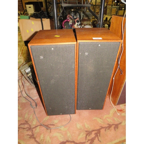 649 - FIVE FREESTANDING AUDIO SPEAKERS TO INCLUDE B&O BEOVOX 6208, A SINGLE WHARFDALE XP2 AND TWO PAIRS OF... 