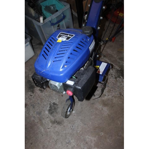 740 - A HYUNDAI 139CC PETROL TILLER / ROTOVATOR