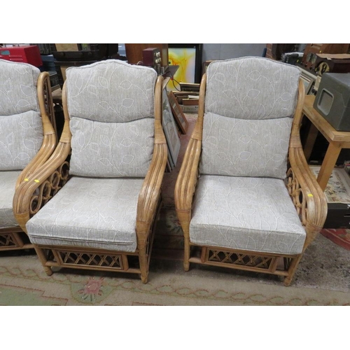 806 - FOUR CONSERVATORY ARMCHAIRS