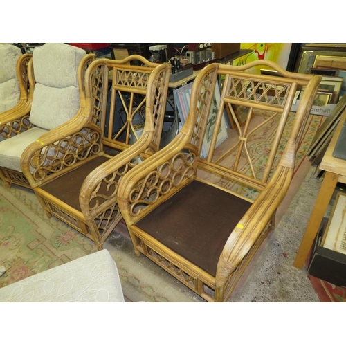 806 - FOUR CONSERVATORY ARMCHAIRS