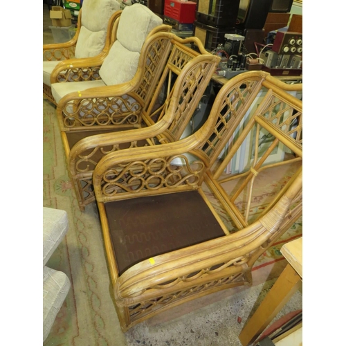 806 - FOUR CONSERVATORY ARMCHAIRS