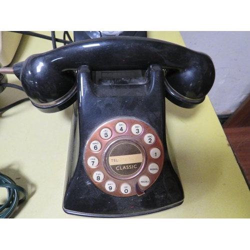 216 - FIVE ASSORTED VINTAGE TELEPHONES